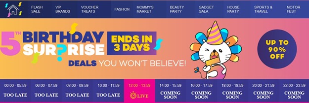 lazada 5th birthday sales