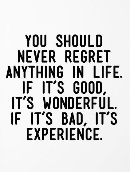 never regret quotes