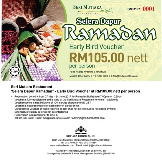 Mutiara Hotel Ramadhan Buffet 2017 2