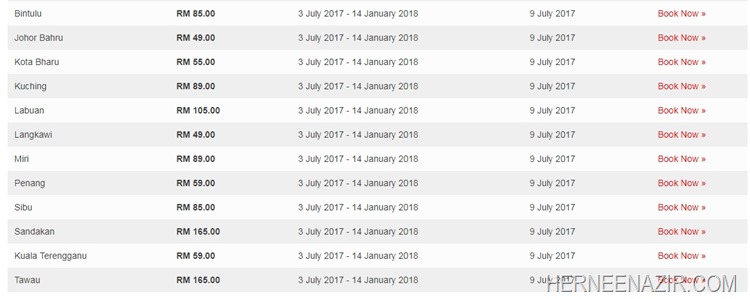 Promo Air Asia Jan-Aug 2018 KL