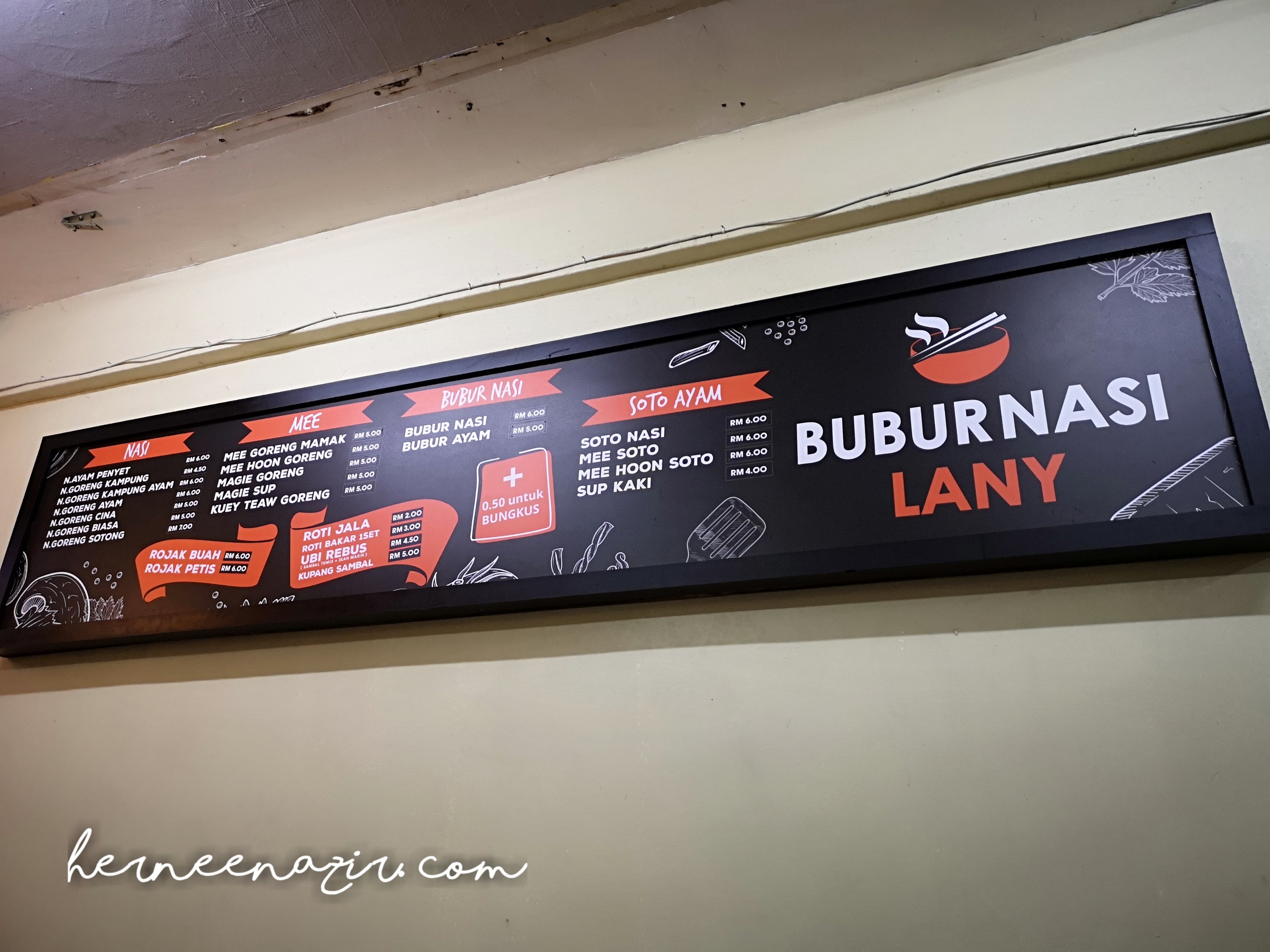 Dinner di Restoran Bubur Nasi Lany Bangunan Arked MARA Gelang Patah