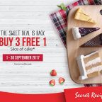 Secret Recipe Sweet Deal – Buy 3 FREE 1