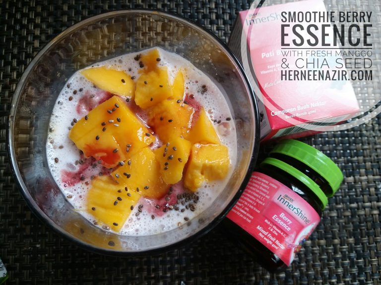 Resepi Smoothie BRANDS® Berry Essence Dengan Mangga Segar & Chia Seed
