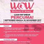 Ujian Pap Smear PERCUMA! – 1 September – 30 November 2017