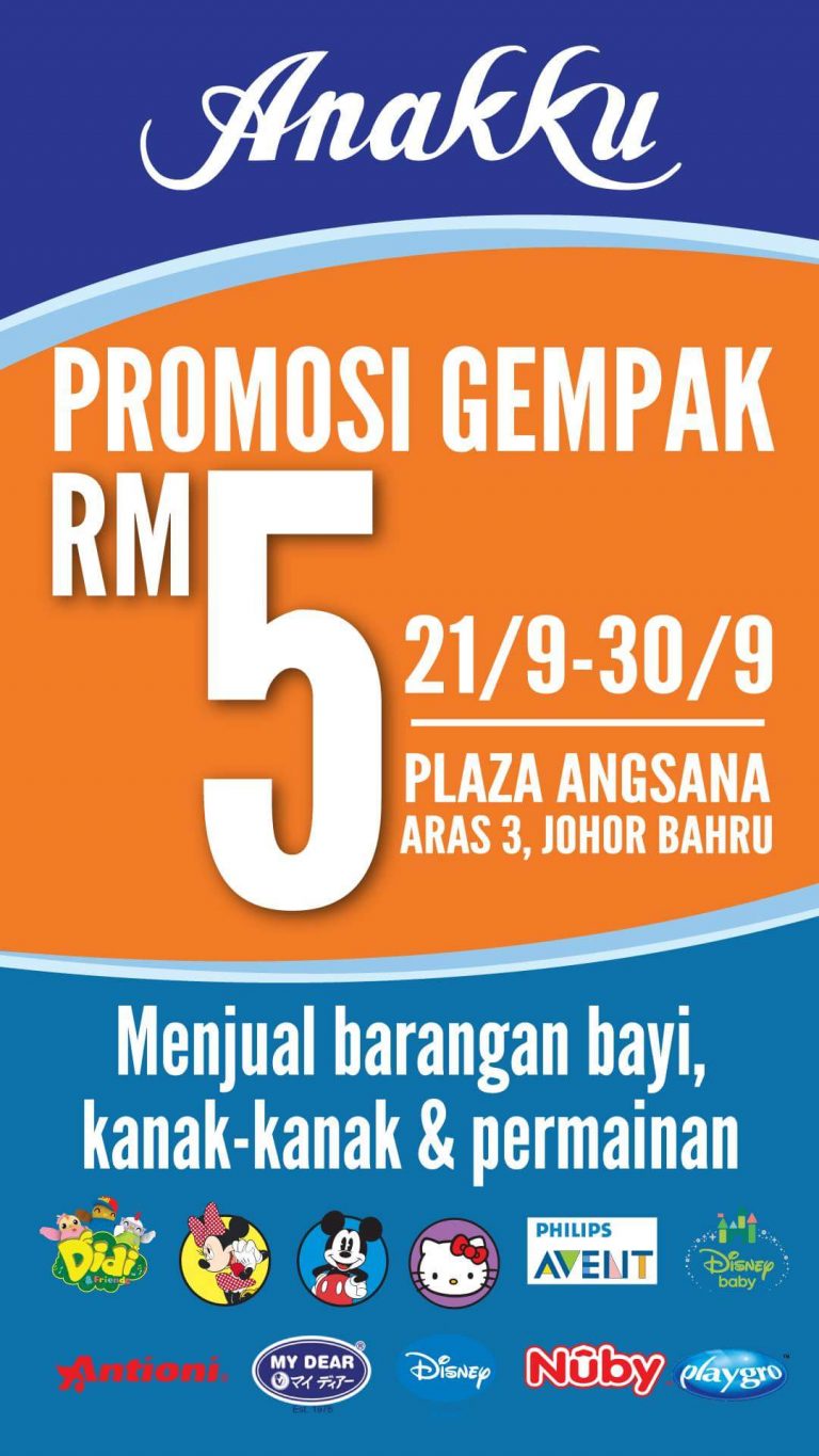 Promosi Gempak RM5 Anakku Plaza Angsana 21-30 Sept 2017