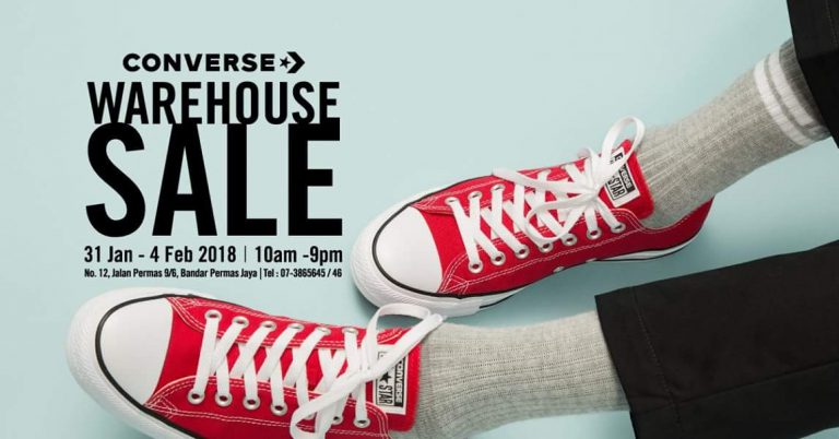 Converse Warehouse Sale Bandar Permas Jaya | 31 Jan – 4 Feb 2018