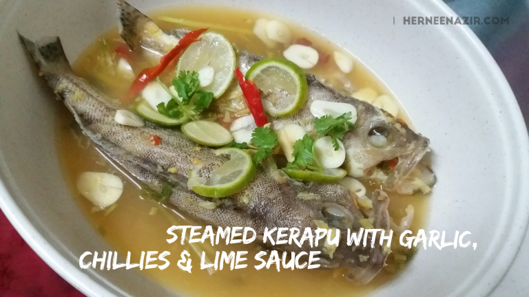 Resipi Ikan Kerapu Stim Lemon Ala Absolute Thai