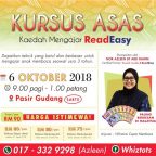 Kursus Asas ReadEasy Pasir Gudang Bersama WhizTots Cepat Membaca