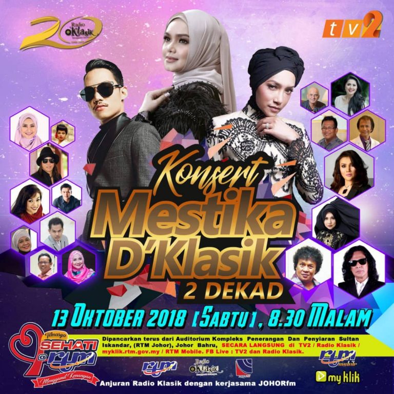 Konsert Mestika D’Klasik 2 Dekad Radio Klasik – 13 Oktober 2018