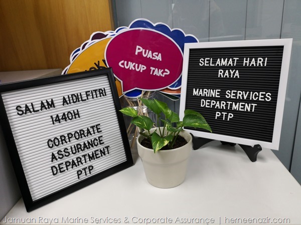 Jamuan Raya Marine Services & Corporate Assurance Department