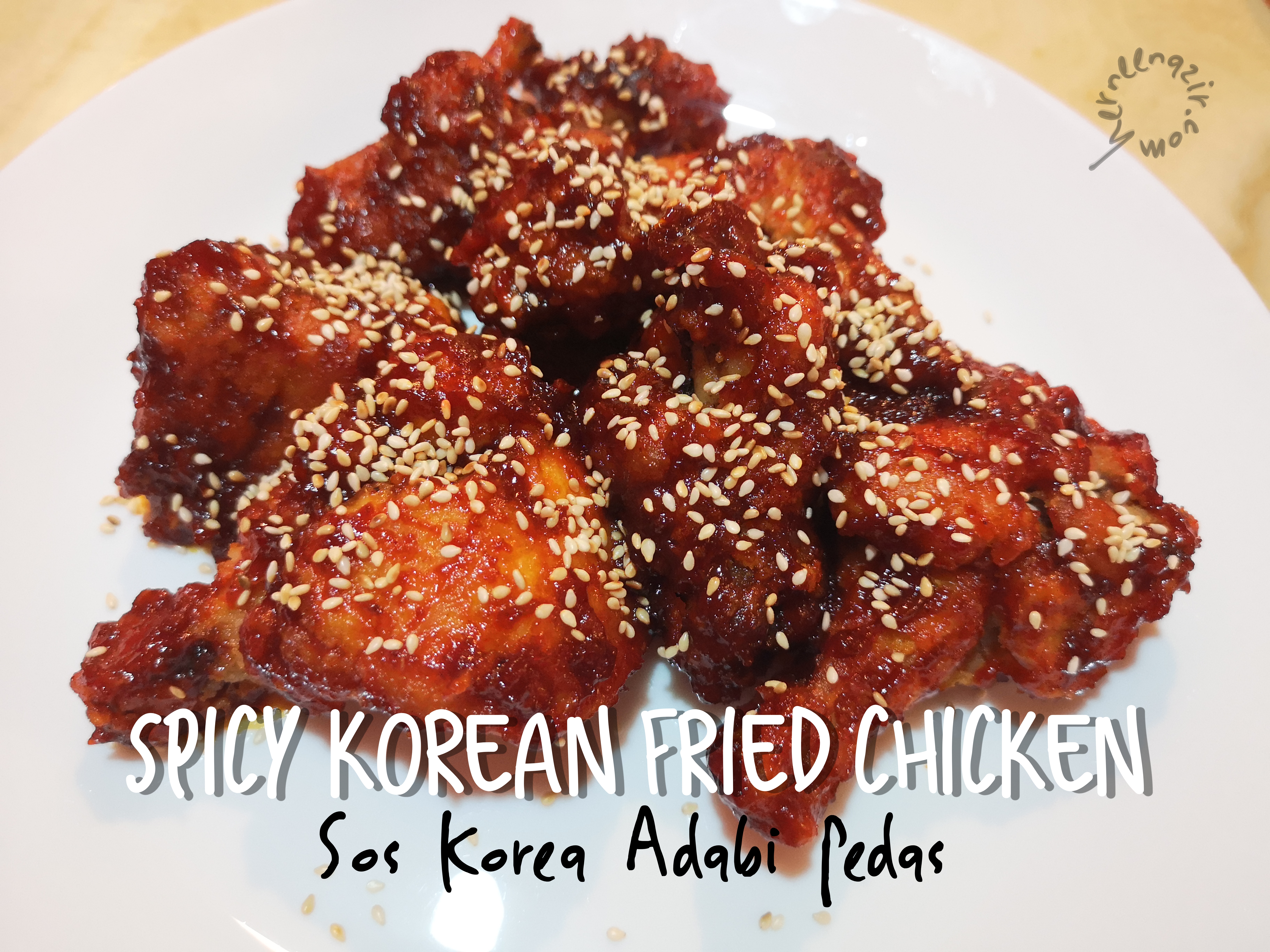 Spicy Korean Fried Chicken Menggunakan Sos Korea Adabi Pedas Herneenazir Com