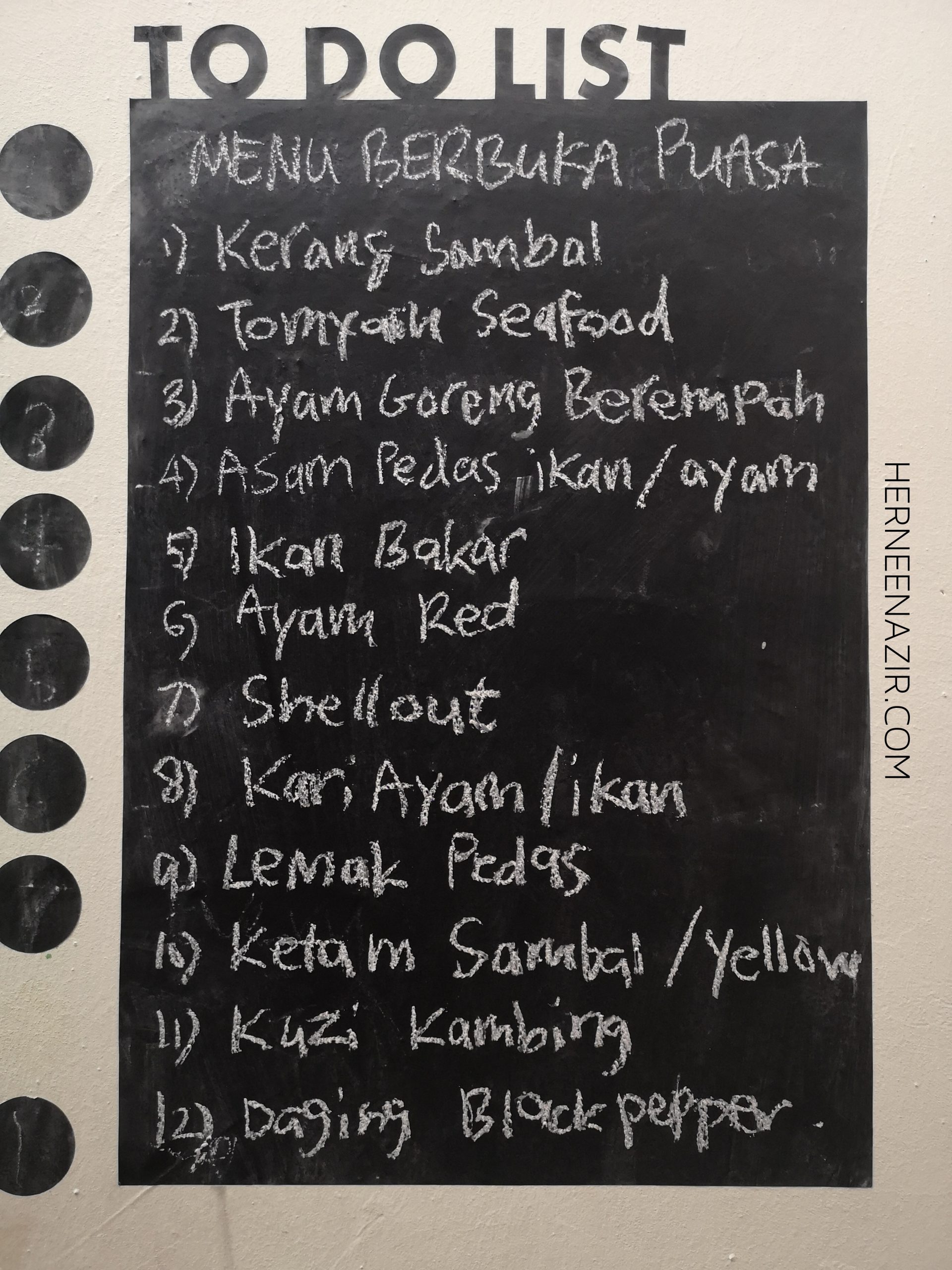 Senarai Menu Berbuka Puasa  Ramadhan 1441H