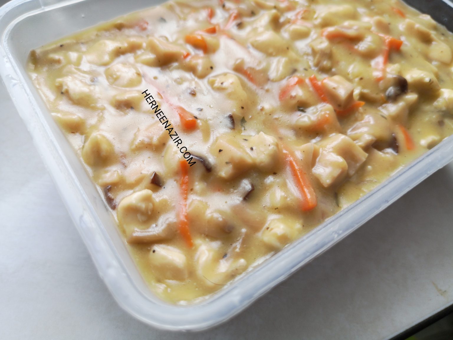 Resipi Popia Cheese Carbonara - herneenazir.com