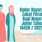 Kadar Bayaran Zakat Fitrah Bagi Negeri Johor Tahun 1442H 2021M