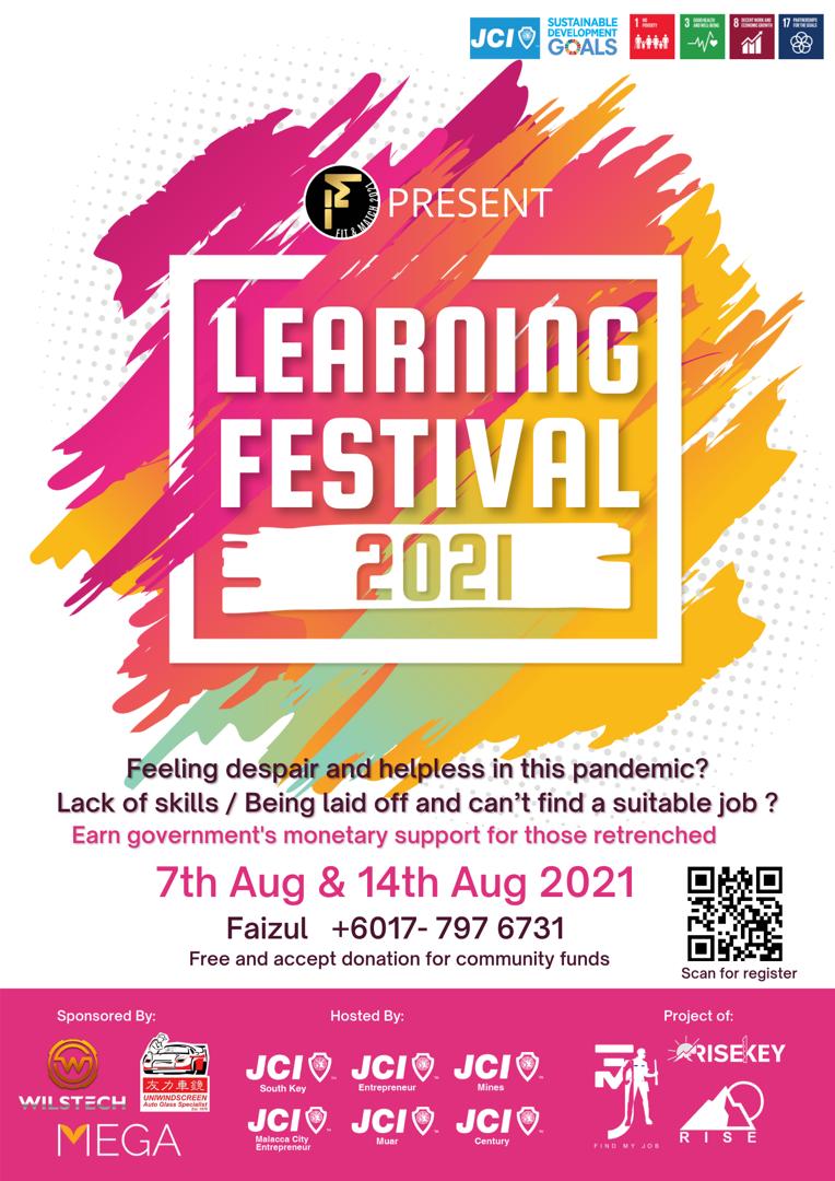 Gabungan ‘Junior Chamber International’ Anjur Program ‘Learning Festival’ 2021 (7 & 14 Ogos 2021)