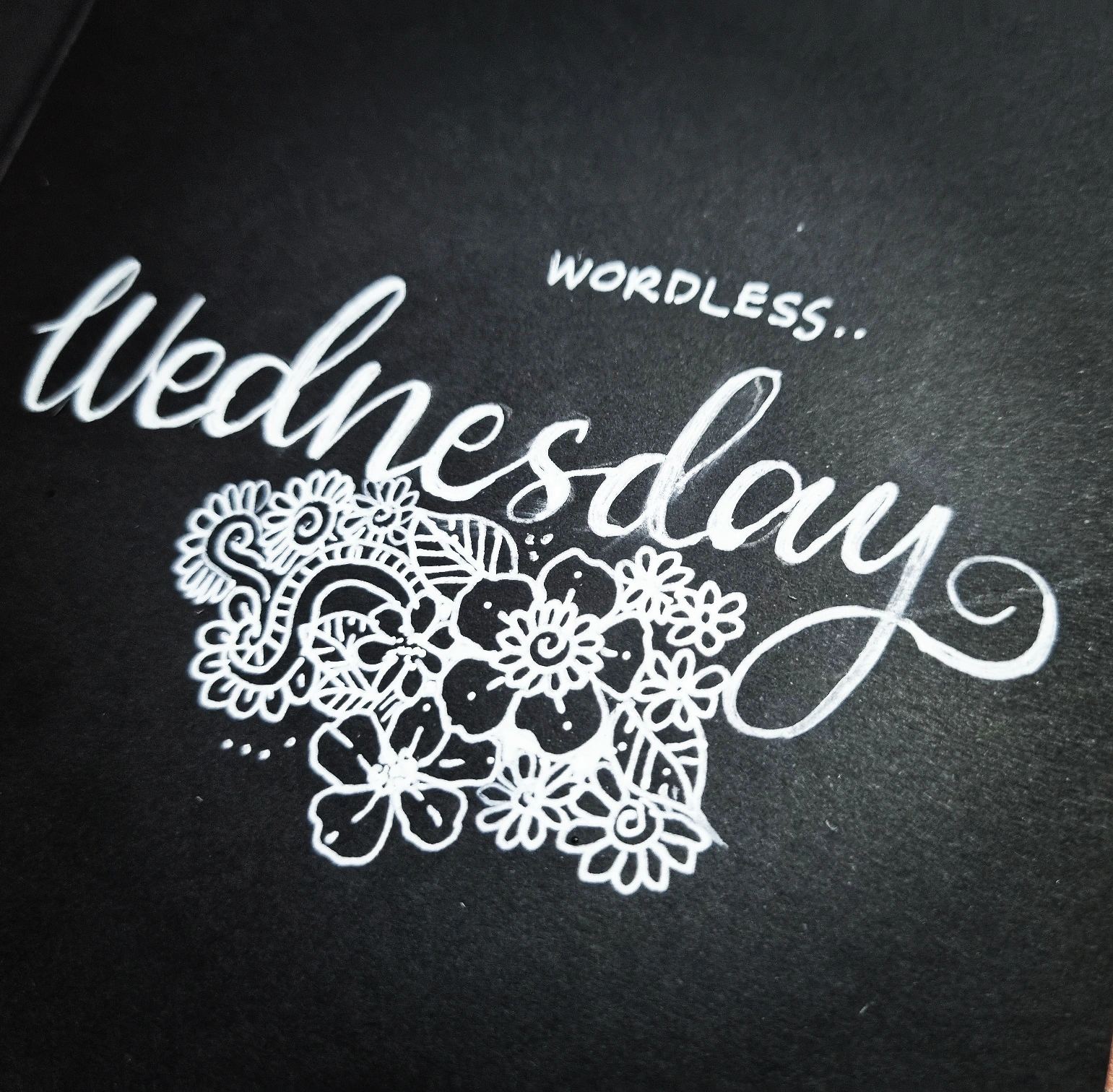 Wordless Wednesday 88 – Black & White Doodle