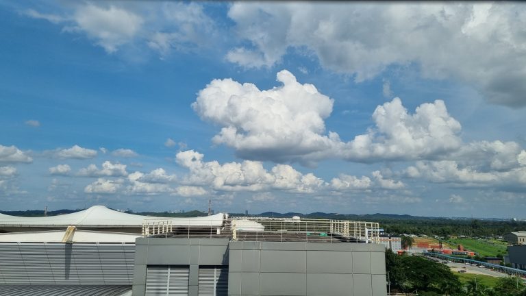 Wordless Wednesday 98 - Beautiful Fluffy Clouds In The Evening Sky