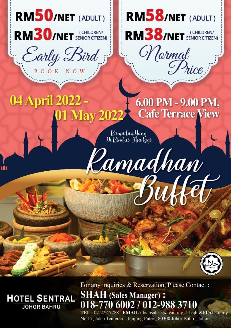 Ramadan Buffet di Hotel Sentral Johor Bahru