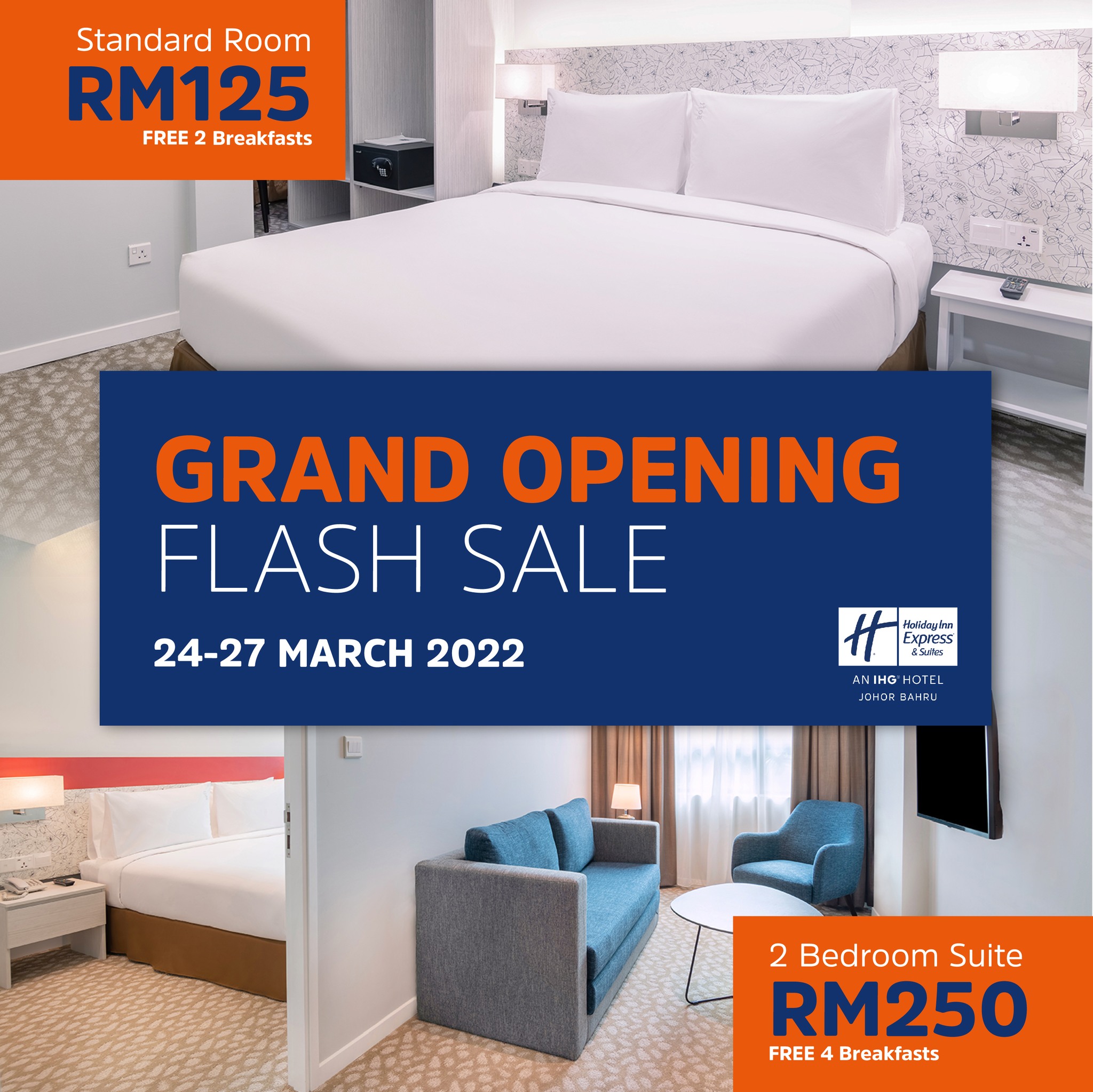 Grand Opening Flash Sales Holiday Inn Express & Suites Johor Bahru