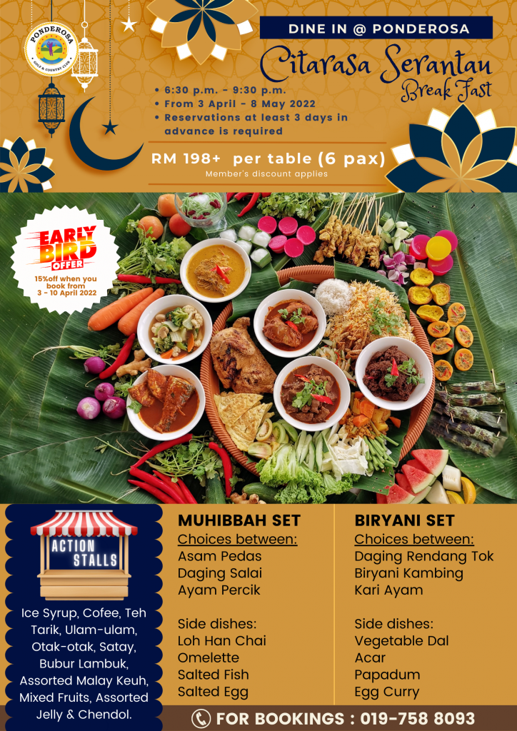 Going "Dulang" For Ramadan 2022 at Ponderosa Golf & Country Club