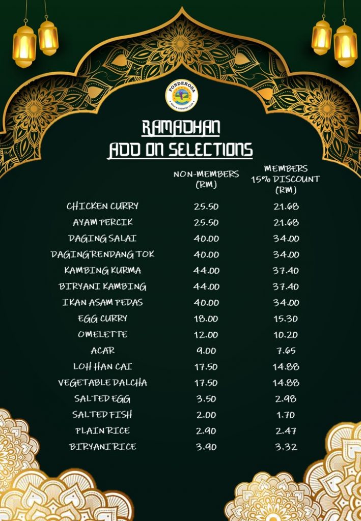 Going "Dulang" For Ramadan 2022 at Ponderosa Golf & Country Club