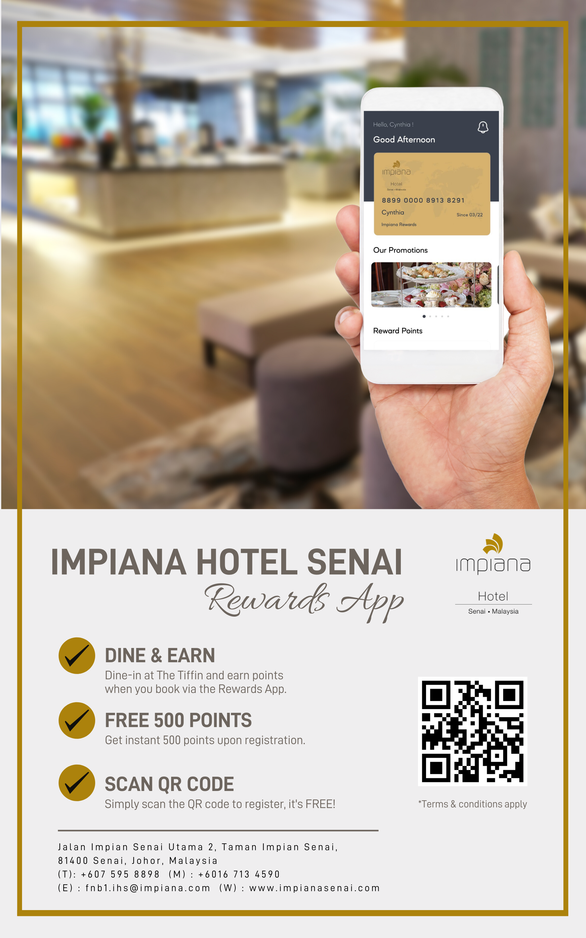 Impiana Hotel Senai Launches Rewards App & Unveils Vision to Be an Everyday App for Everyone