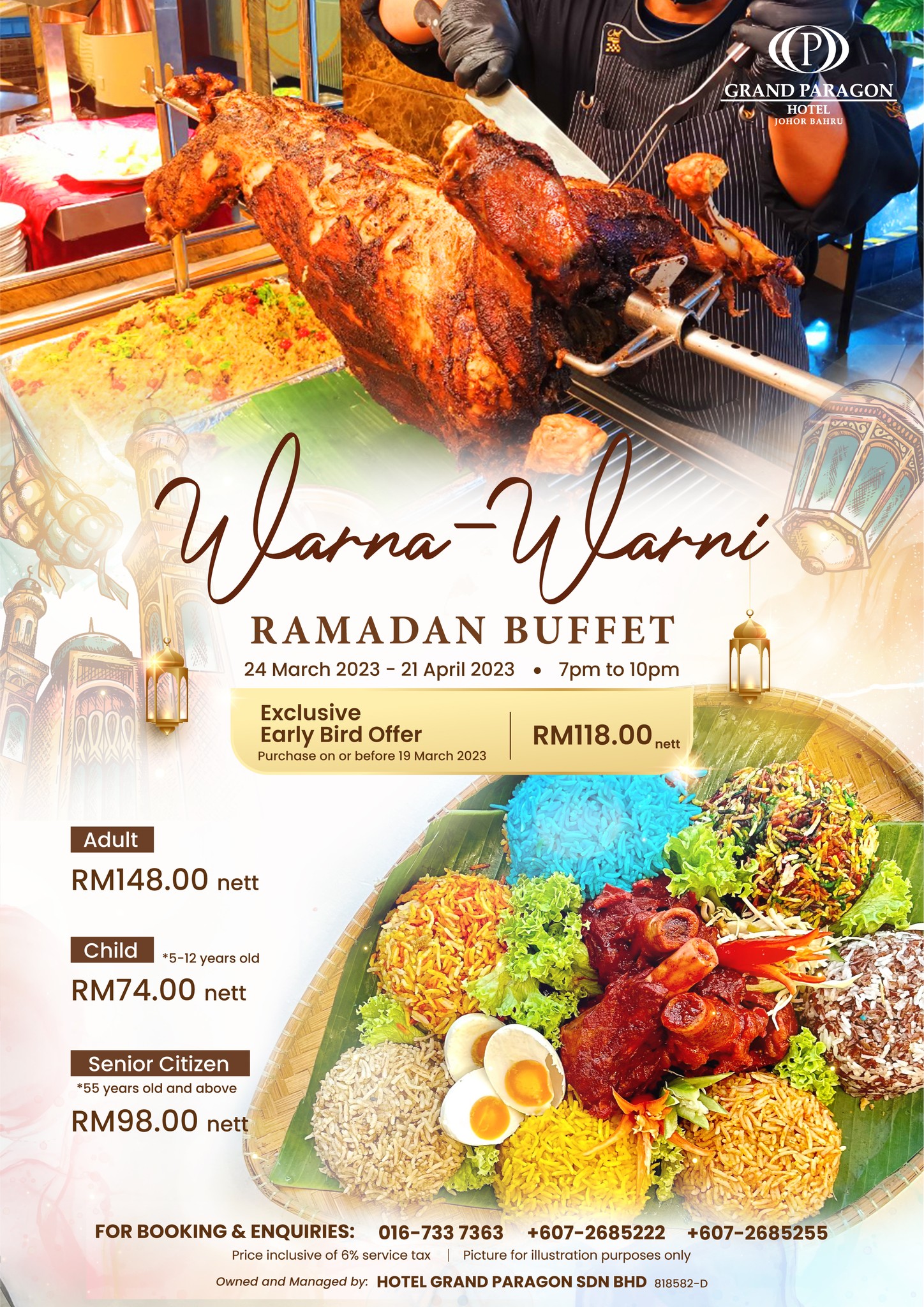 Buffet Ramadan 2023 – Warna Warni Ramadan Buffet di Grand Paragon Hotel Johor Bahru