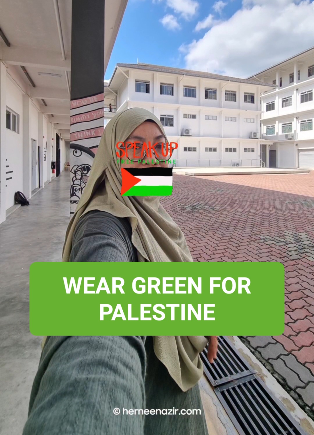 Wordless Wednesday – Wear Green For Palestine