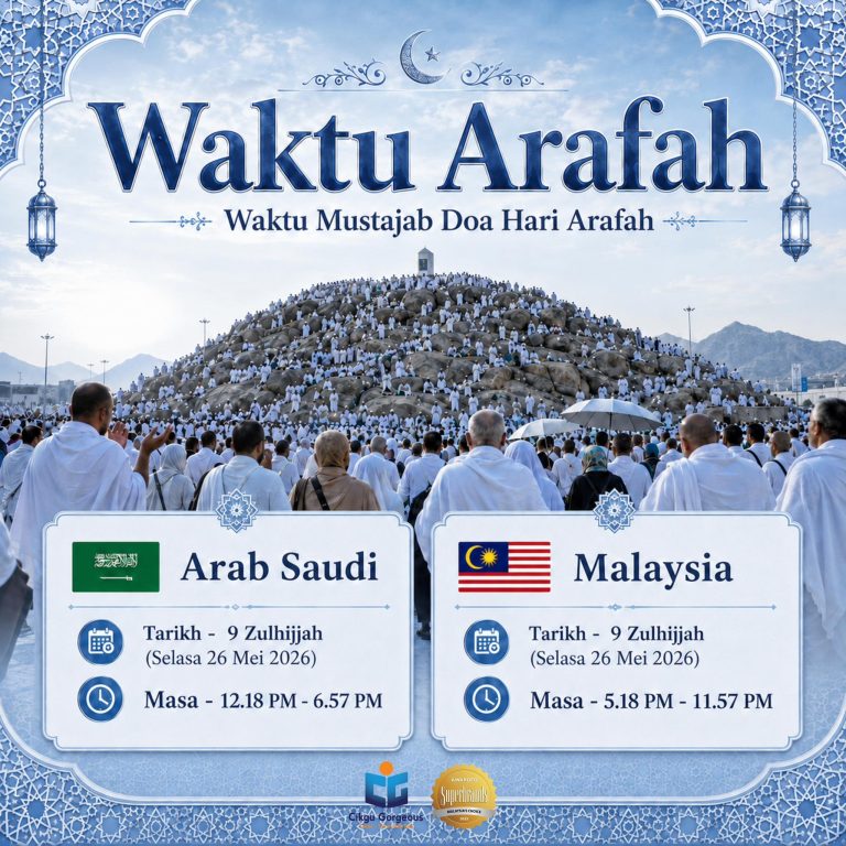 Waktu Mustajab Doa Hari Arafah 2026