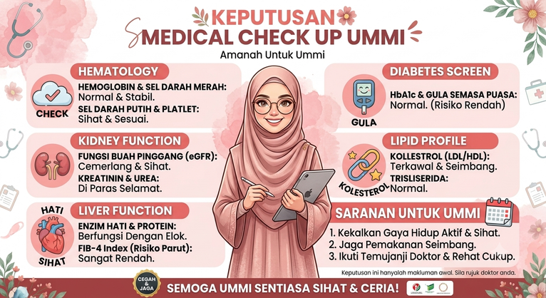 Keputusan Medical Check Up Ummi