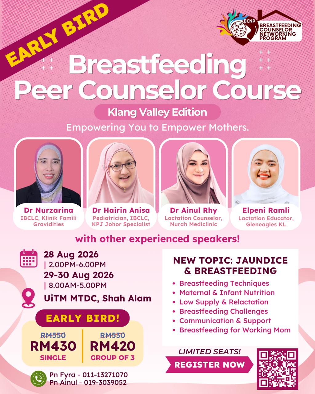 20 Hours Breastfeeding Peer Counselor Course 2026 (Klang Valley Edition)