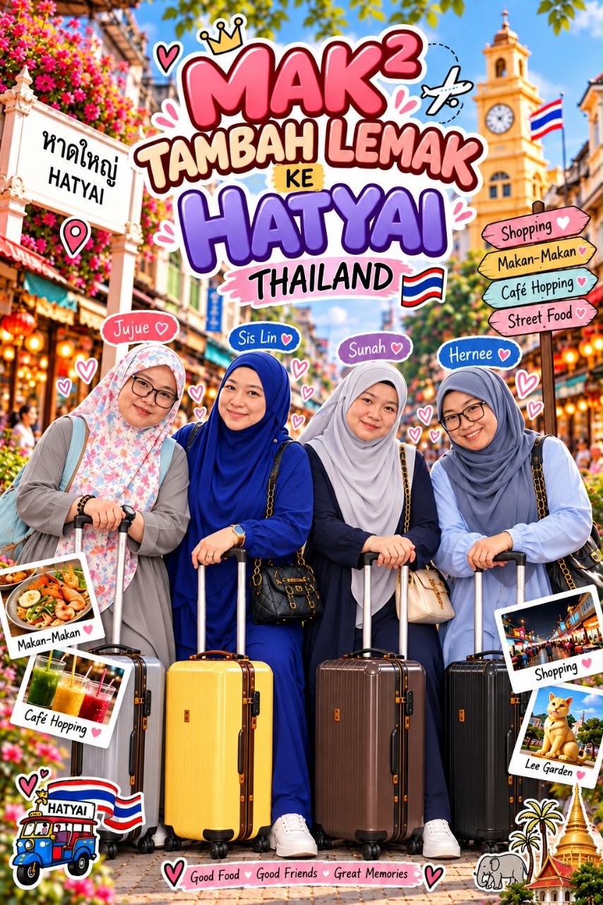 Trip Mak-mak Tambah Lemak ke Hatyai Songkhla Thailand (28 Sep - 2 Oct 2026)